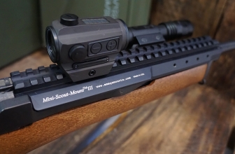 AMEGA Mini-Scout-Mount III + Tactical Light Mount Kit for Ruger Mini-14